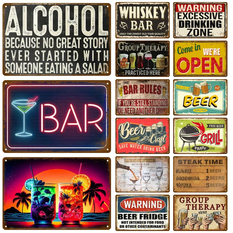 Vintage Collectible Tins - High Definition Tin Metal Sign Wall
