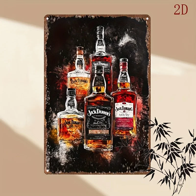 Vintage Collectible Tins - Vintage 's Whiskey Collection Tin Sign