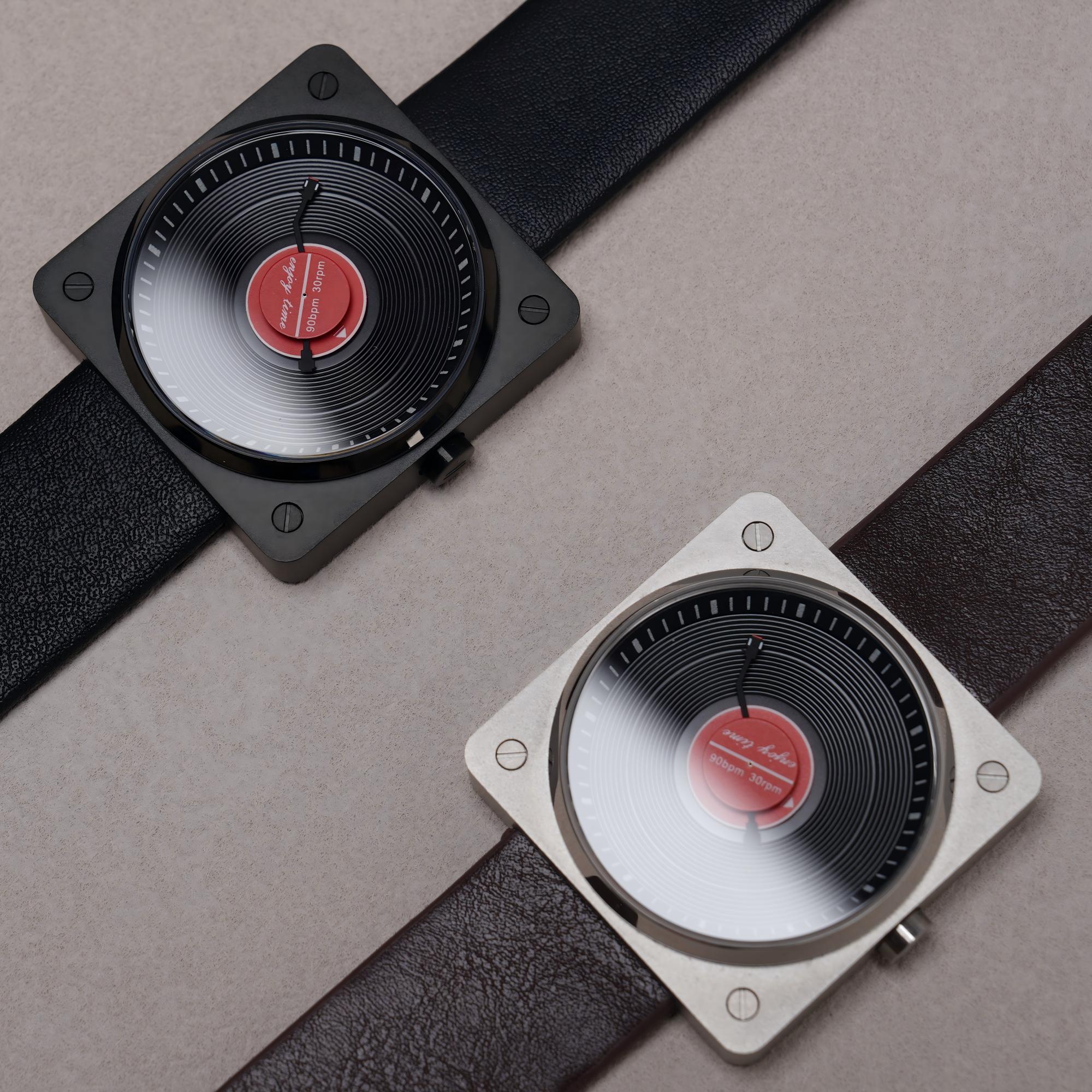 Vintage Watch Collecting - SKU Vinyl Record Quartz watches for