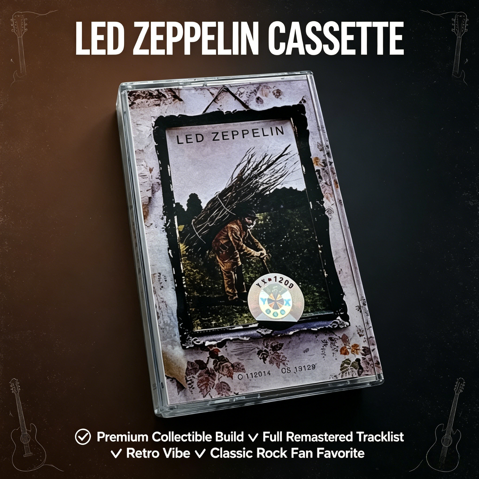 Vintage Collectible & Vintage Dolls - Led Zeppelin IV Classic Rock Cassette