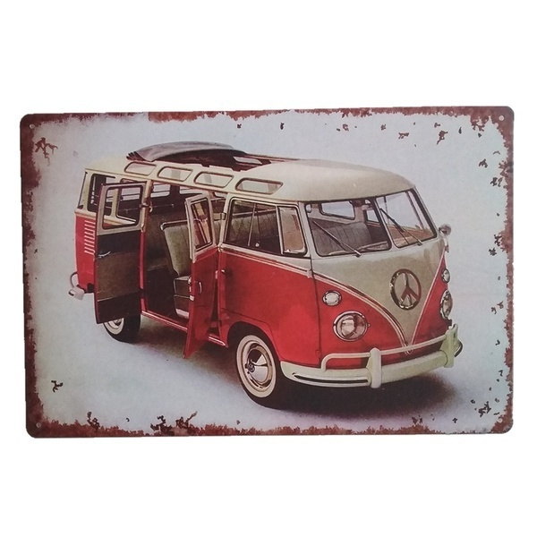 BUS Tin Sign Metal Poster Hang - Vintage Collectible Tins 리뷰 및 가격