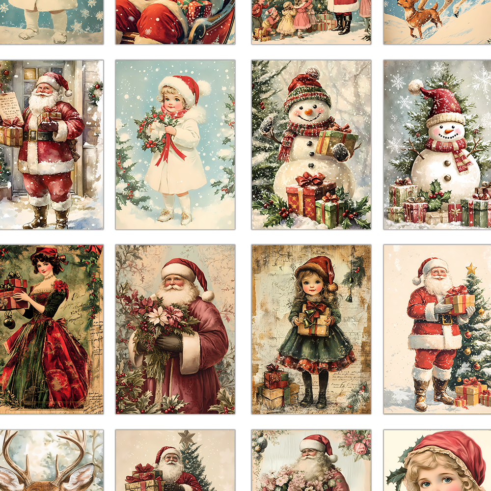 32pcs, vintage Christmas postc - Vintage Collectible Santa 리뷰 및 가격