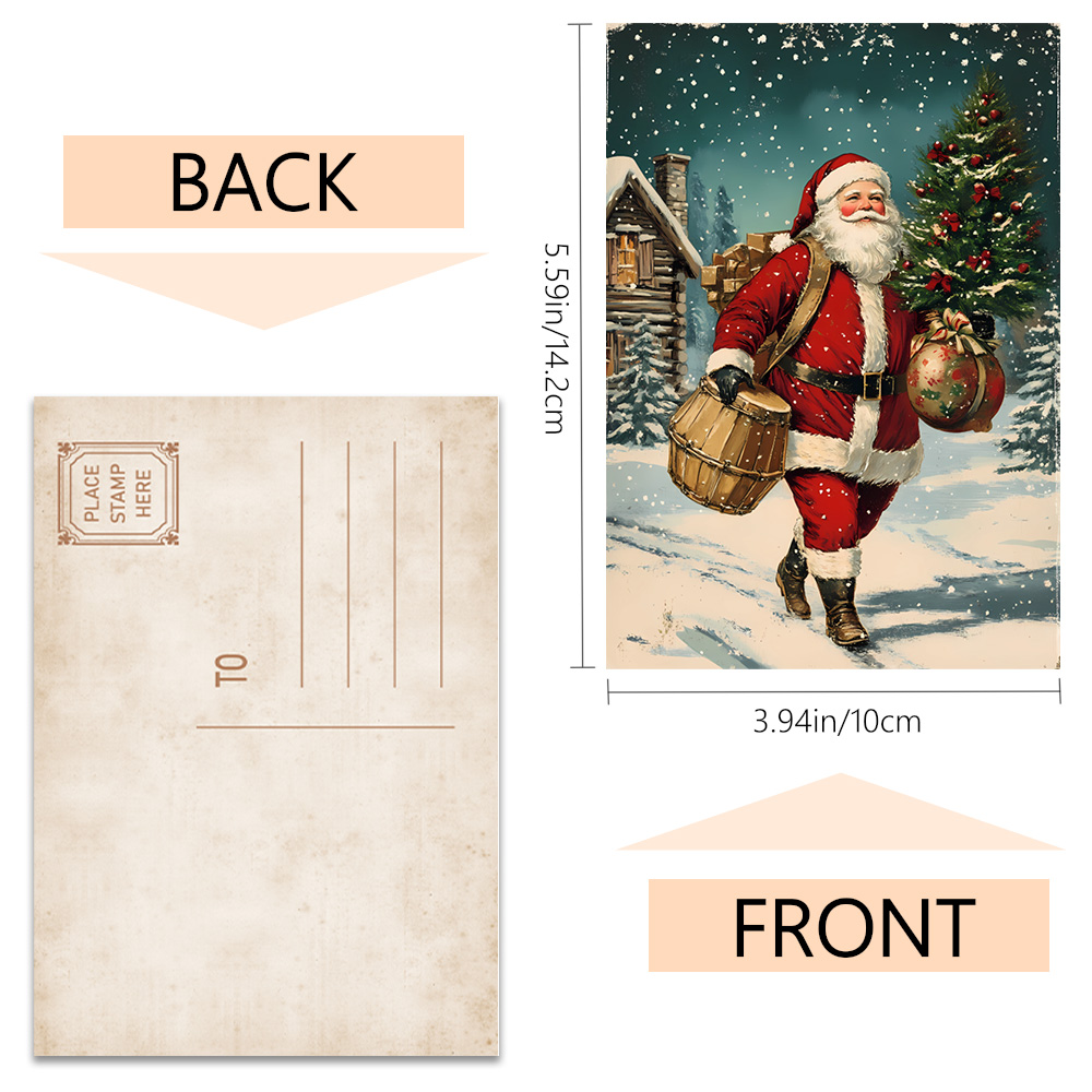 32pcs, vintage Christmas postc - Vintage Collectible Santa 리뷰 및 가격