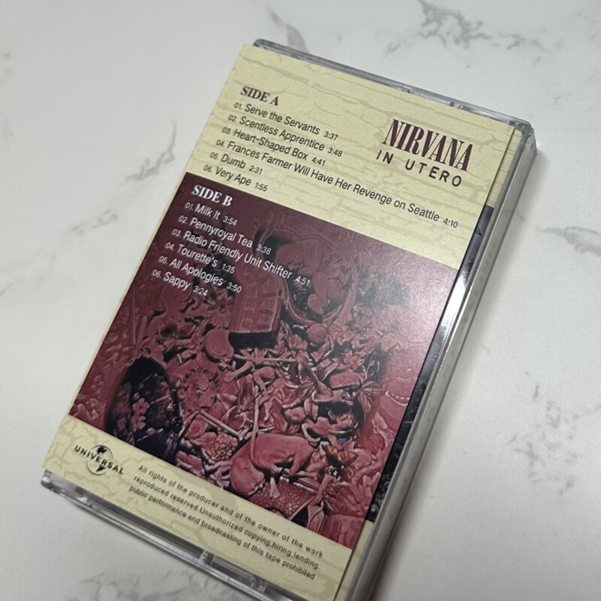 Nirvana in Utero Cassette Tape - Vintage Collectible & Vintage Dolls 리뷰 및 가격