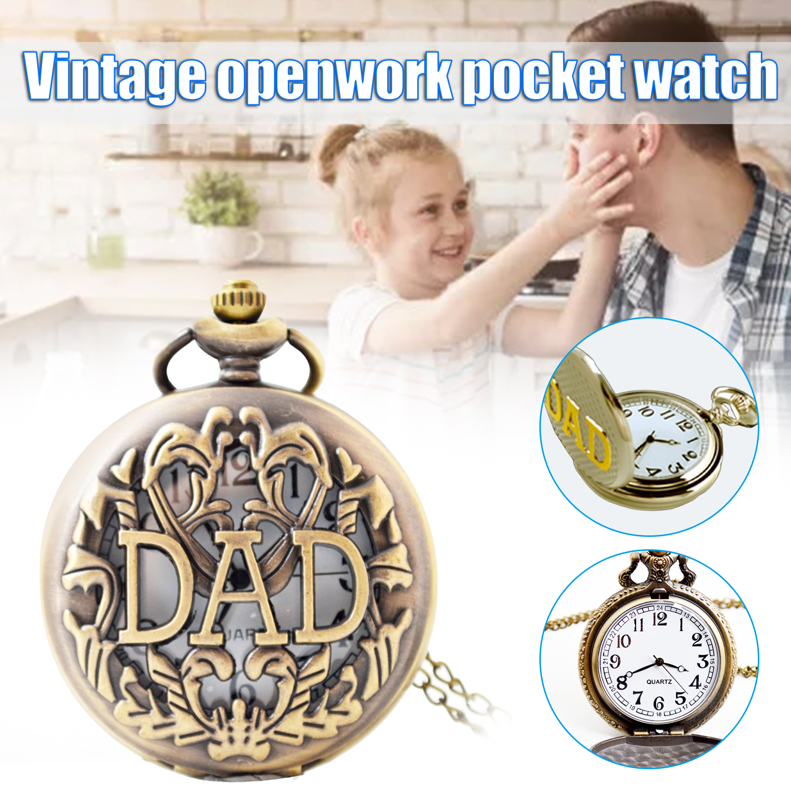 Vintage bronze carving DAD Fas - Vintage Watch Collecting 리뷰 및 가격