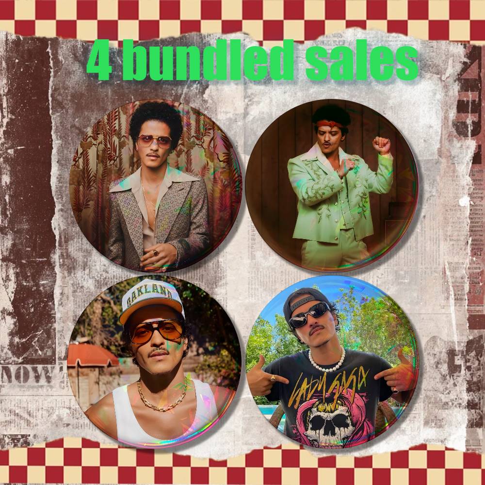 B-Bruno Mars 24K Magic Vintage - Vintage Collectible Buttons 리뷰 및 가격