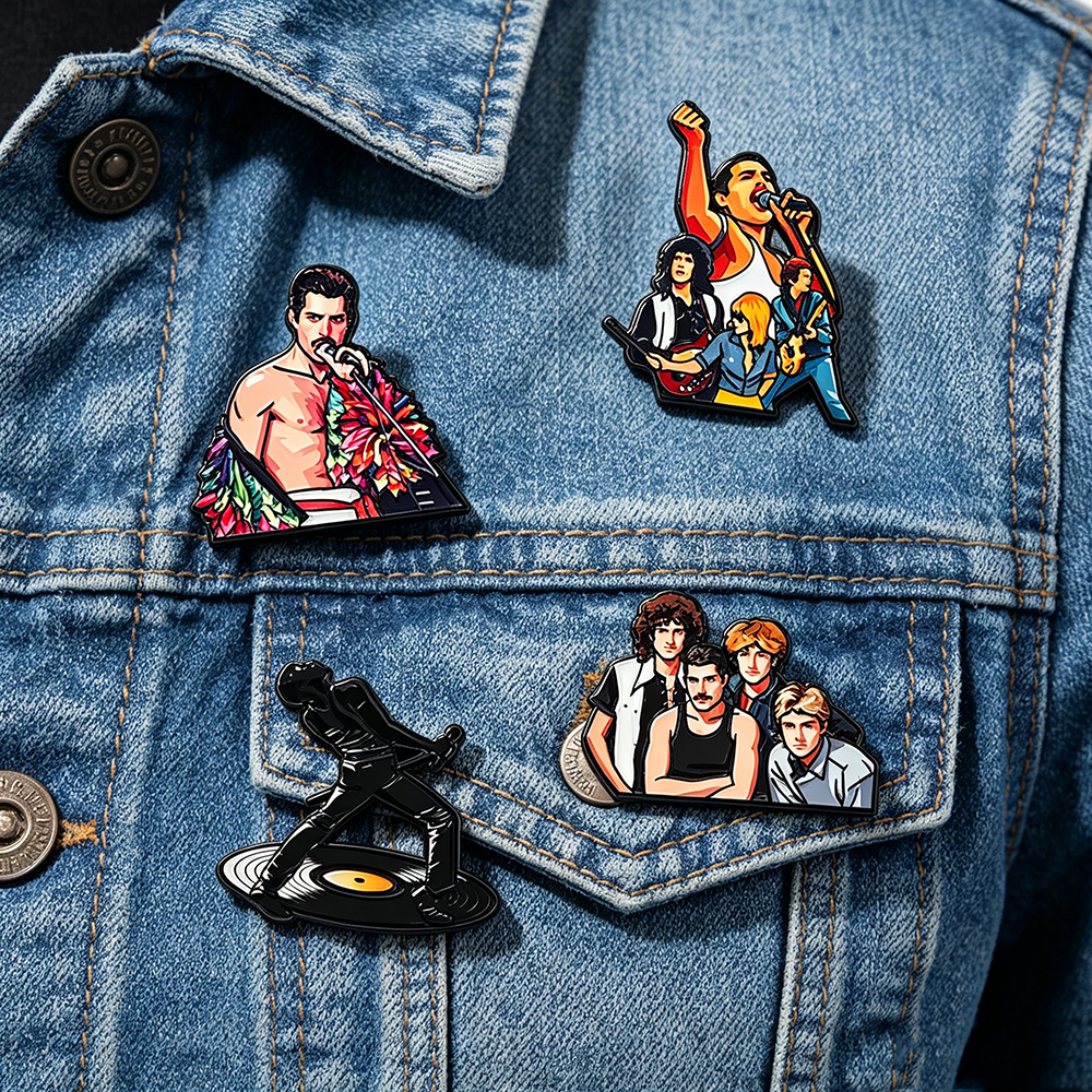 4pcs Classic Rock Band Enamel  - Vintage Item 리뷰 및 가격