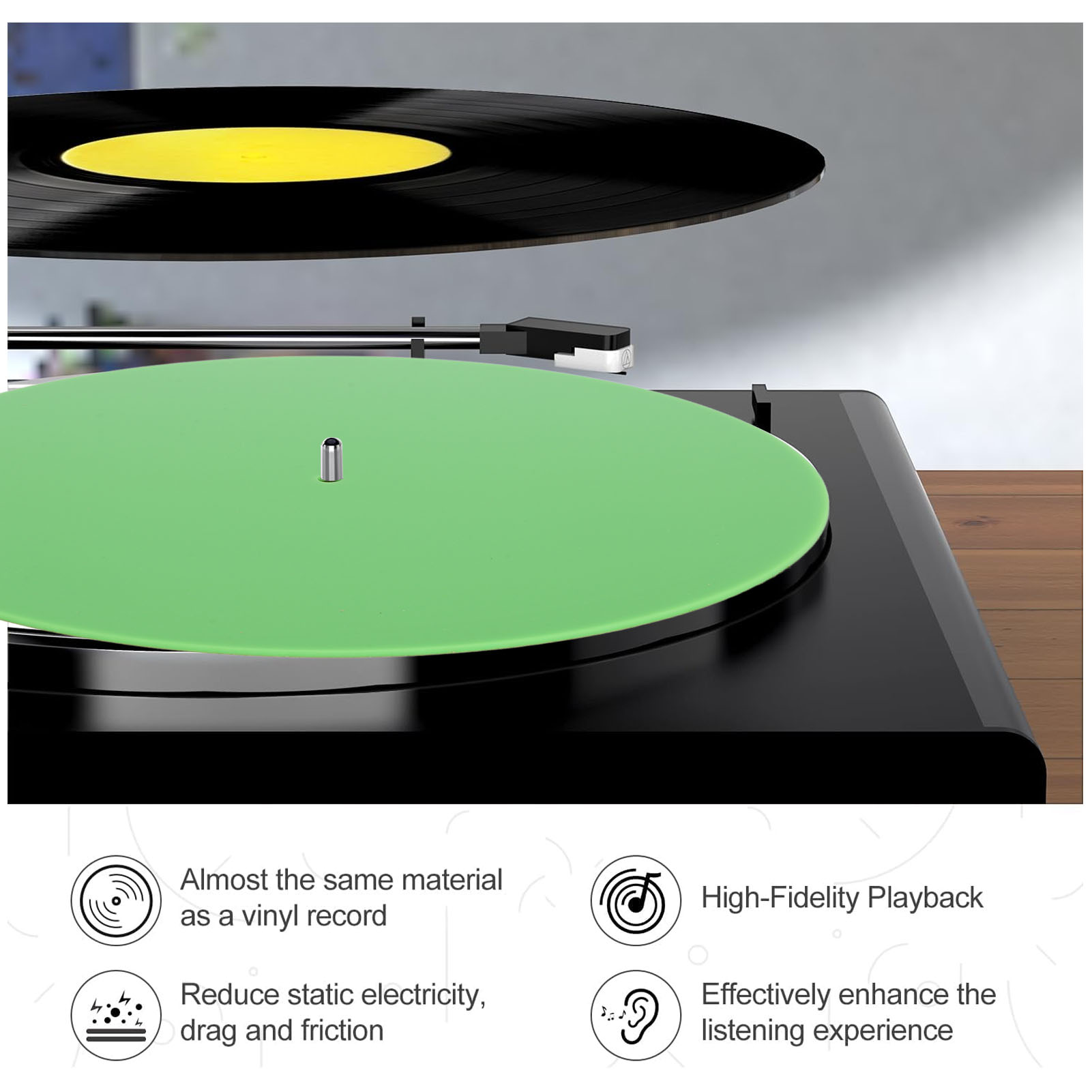 Record Platter Slipmat Acrylic - Vinyl Record Cleaner 리뷰 및 가격