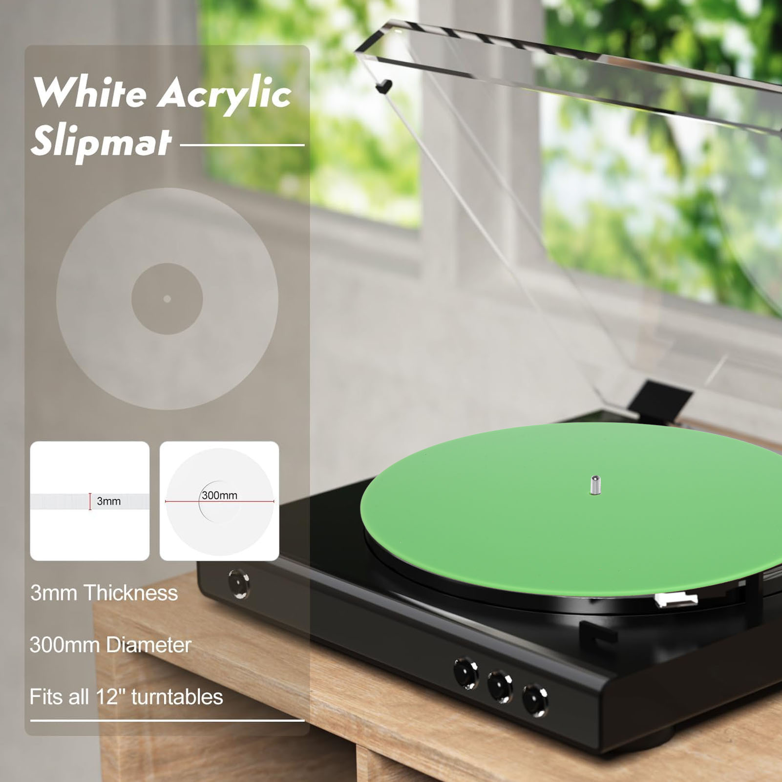 Record Platter Slipmat Acrylic - Vinyl Record Cleaner 리뷰 및 가격