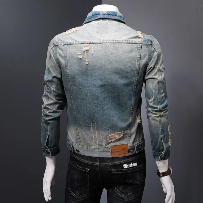 Padded Denim Jackets Man Warm  - Vintage Collectible Buttons 리뷰 및 가격
