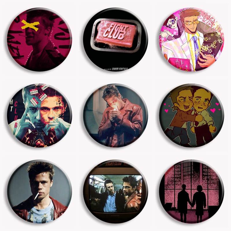Retro Classic Movie Fight Club - Vintage Collectible Buttons 리뷰 및 가격