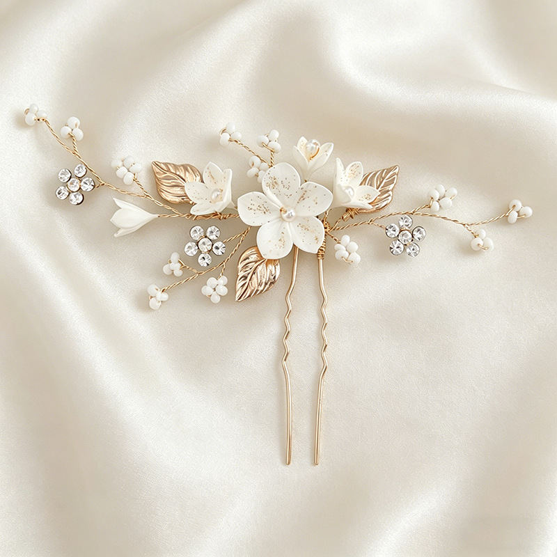 Bride Headpiece Hairpin Pearl  - Vintage Item 리뷰 및 가격