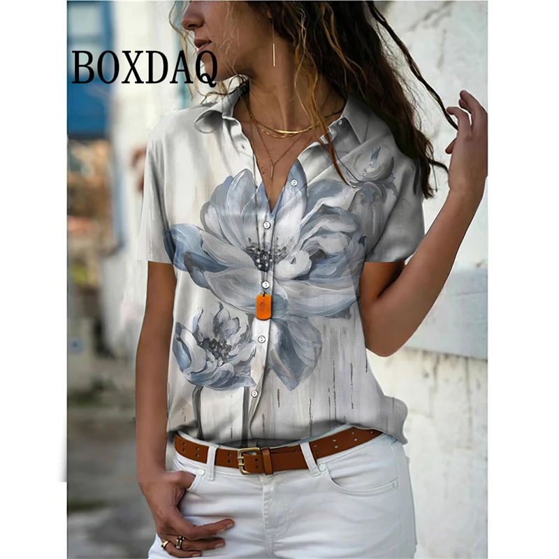Summer Women Shirt Vintage Flo - Vintage Collectible Buttons 리뷰 및 가격