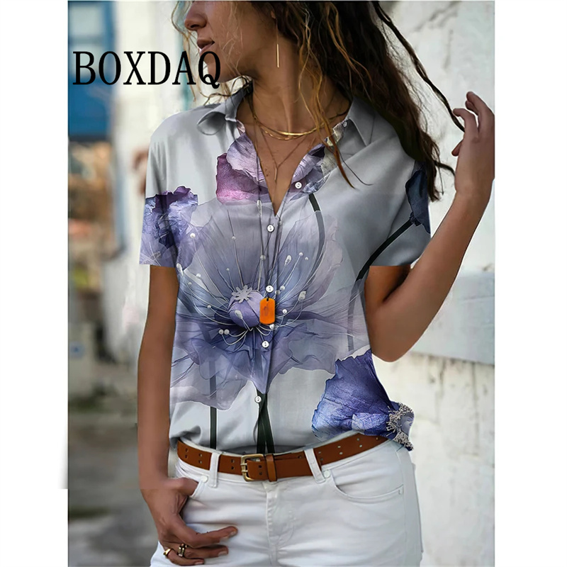 Summer Women Shirt Vintage Flo - Vintage Collectible Buttons 리뷰 및 가격