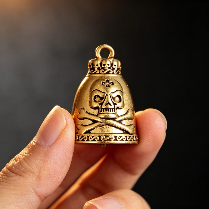 Brass Skull Bell Figurine 3.3c - Vintage Collectible Bells 리뷰 및 가격