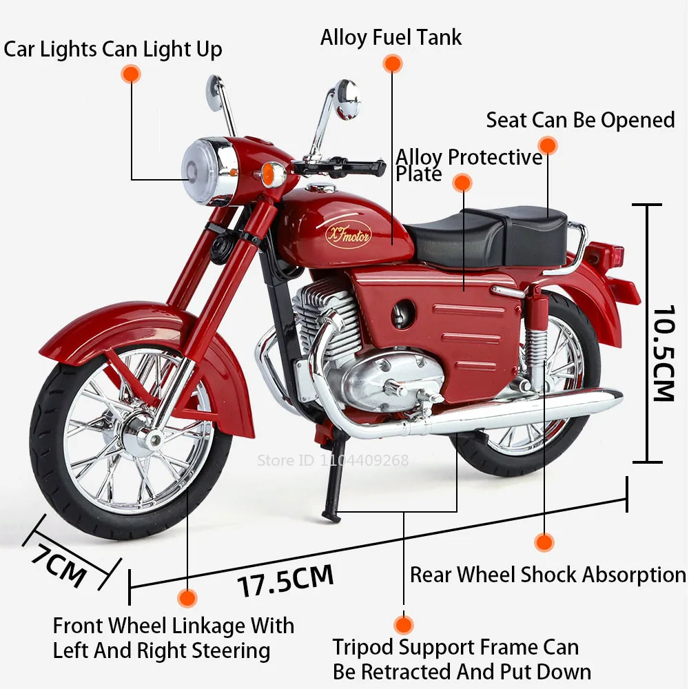 1:10 Scale XF250 Motorcycle Mo - Vintage And Collectible Toys 리뷰 및 가격